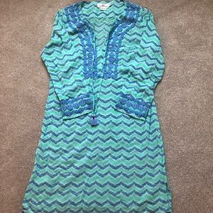 Vineyard Vines green and blue women’s tunic